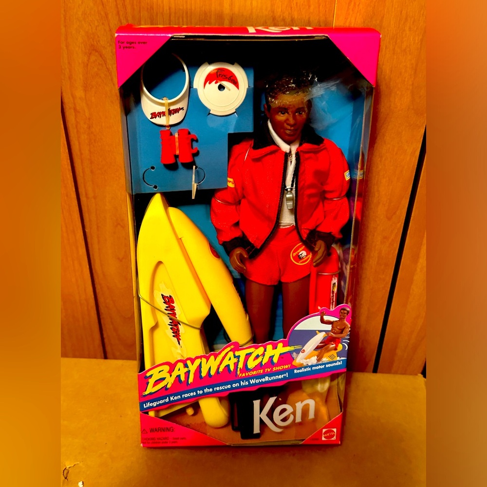 BNIB African American Baywatch Lifeguard Ken